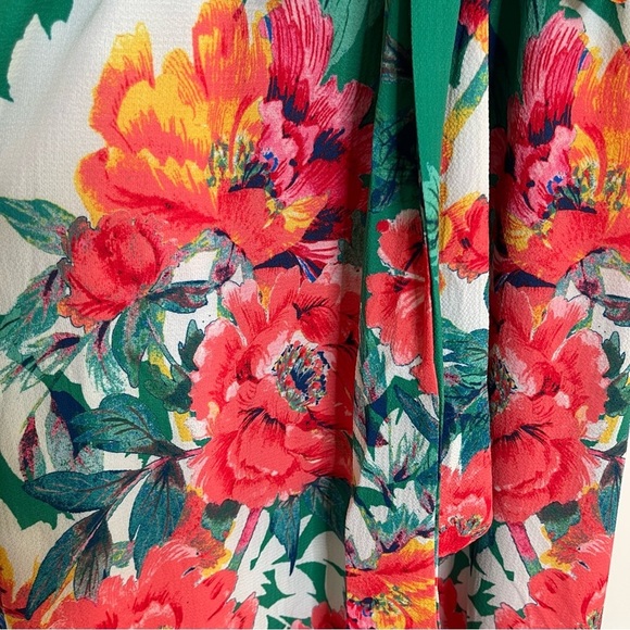 Lulus Still In Paradise Green Floral Print Maxi Dress vacation wedding guest - Picture 15 of 16